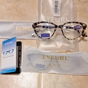 EYURL Blue Light Reading Glasses 1.0 (2 Pair)‎